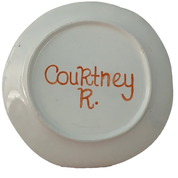 Hand Painted The Simpsons 🍩 Movie 🍿 Donut Plate - Picture 3 of 3